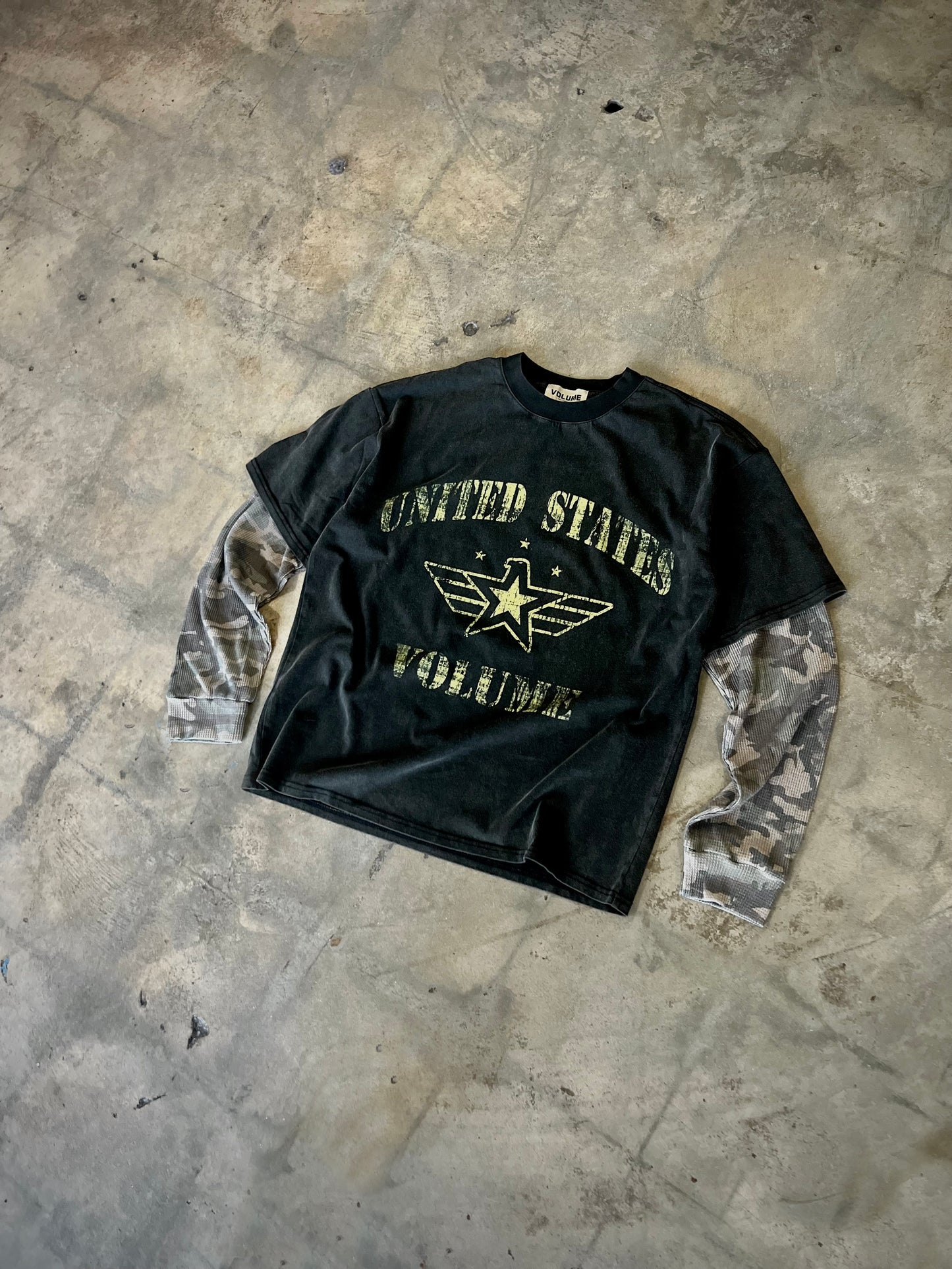 CAMO LS TEE - ARMY FATIGUE