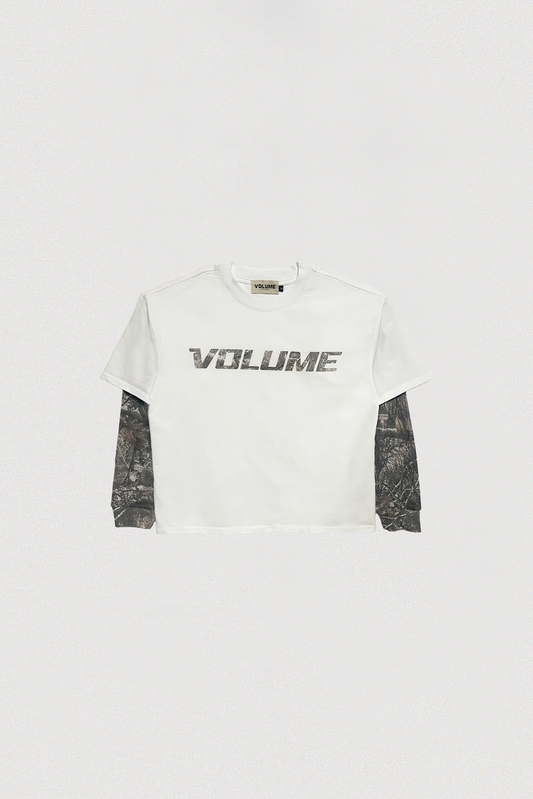 CAMO LS TEE - WHITE