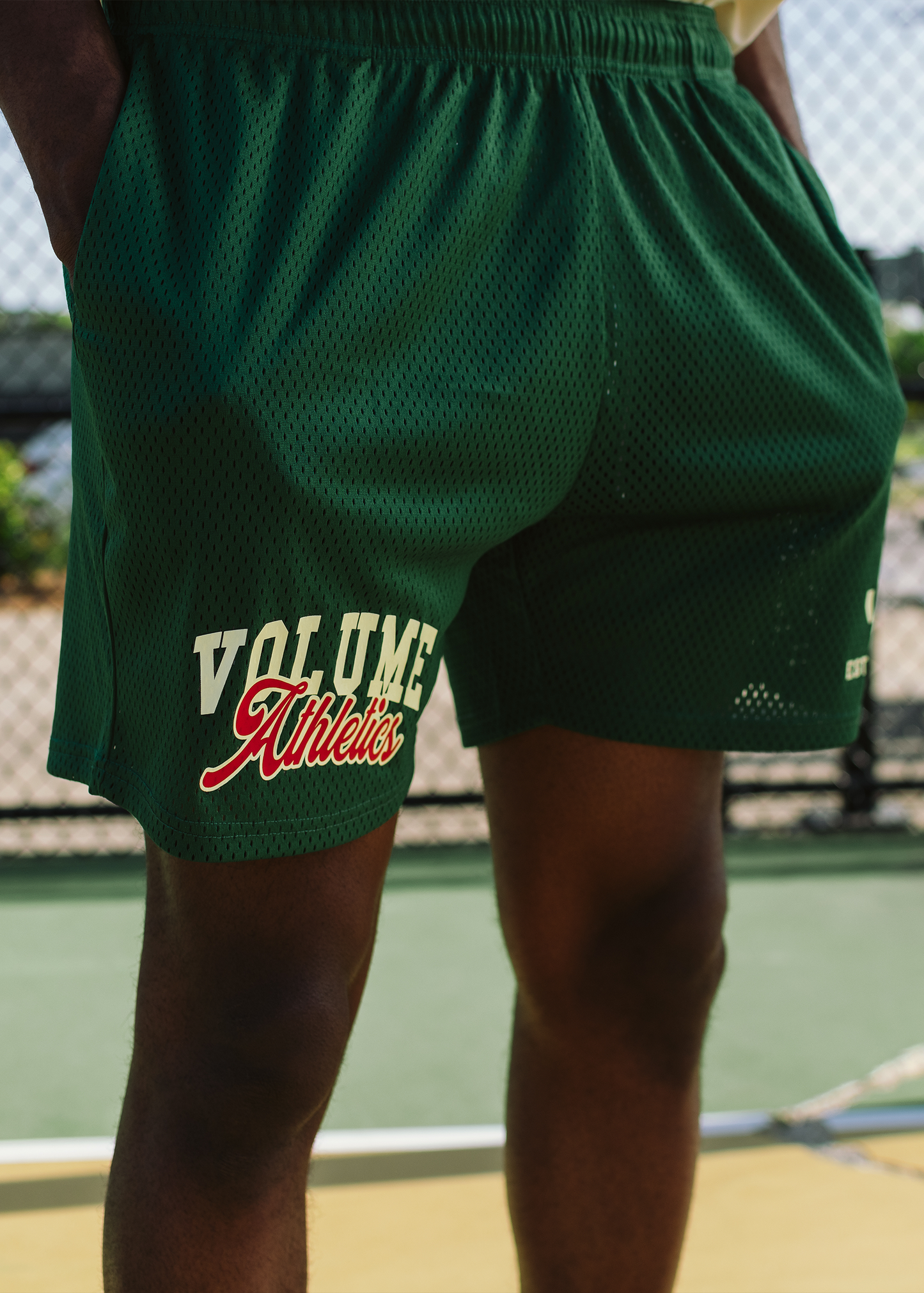 VARSITY MESH SHORTS - GREEN